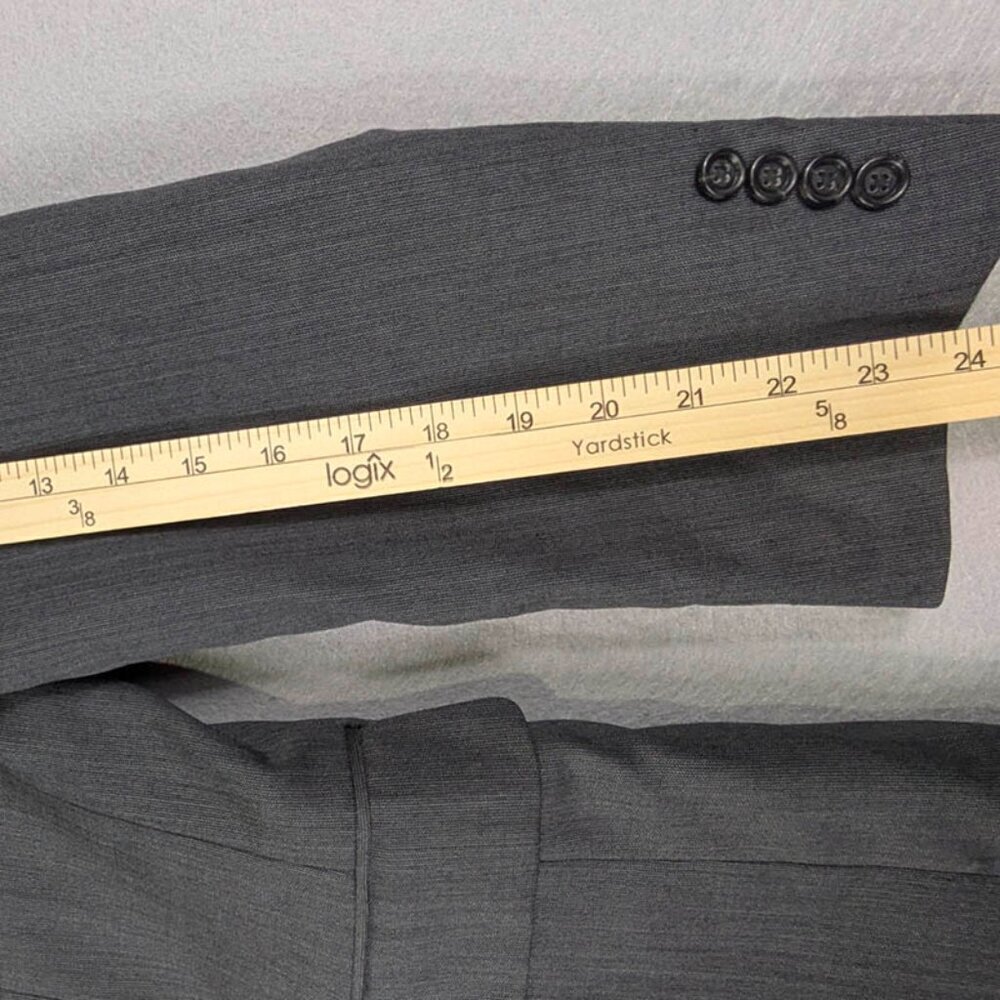 Jos A Bank Classic Collection Blazer Mens‎ 38R 100% Wool Gray 2 Button Dual Vent - Picture 11 of 14